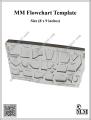 (Pack of 24 Pcs) MM Flowchart Template (Card) All Flowchart Boxes (Size 8 x 9 inches). 