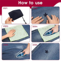 26 PCS Iron on Patches for Clothing Repair Multi-Colored Fabric Patches for Jeans and Clothings Repair Kits. 