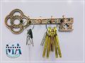 Wall-Mounted Key Holder – Decorative 'Welcome' or 'Home' Design, Brown & Black  Wall Décor Key Hanger / Keyholder Stand / Key Chains Hanger For Home, Kitchen & Office Use. 