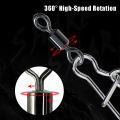 Stainless Steel Fishing Connector Pin Bearing Rolling Swivel Snap Pins Fishing Lonni. 