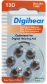 Digihear Hearing Aid Battery / Heavy Duty Hearing Aids Batteries Size # 13D. 