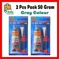 2 Pcs Grey GMSA RTV Silicone Sealant 50g Tube- Best For Stop Water Leakage And To Fill Empty. 
