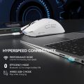 ATTACK SHARK X1 Wireless Gaming Mouse with RGB Charging Dock, PAW3395 PRO Sensor Up to 40K DPI,53g Ultra Light Tri-Mode Computer Mice,1KHz Polling Rate 5 Programmable Buttons for WIN/MAC-White. 