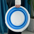 Foldable Silicon Bucket| Folding Bucket Is Durable Suitable For Travel-Outdoor And Home Cleaning| Multifunctional Portable Folding Bucket For Clothes Storage-Bathroom Tool-Car Washing-Fishing And Camping| Portable Folding Dust-Bin Basket| Laundry Basket. 