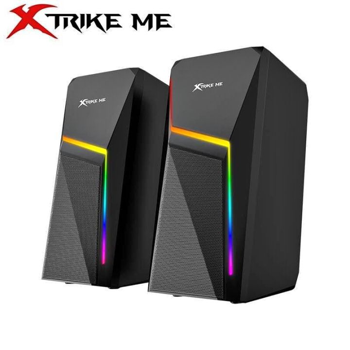 Xtrike Me SK-503 RGB Backlit 2-in-1 Soundbar Speaker | High-Power Wireless & Wired Soundbar with Deep Bass, TF Card & AUX Support | Ideal for PC, Laptop, Home Theater, Gaming, Movies, Music, Office Use & Ambient Audio Experiences By Quick Daraz
