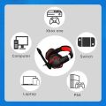 PYTHON-FLY Gaming Headset, Gaming Headphone with 7.1 Surround Sound Stereo, Xbox One Headset with Noise Canceling Mic & LED Light, Compatible with PC, PS4, PS5, Nintendo Switch. 