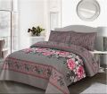 Doublebed Bed sheets Set King Size- 100% Salonika Cotton Bedsheets Double bed King- Printed Design Bedsheet Sets with Pillow Cover. 