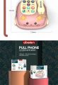 Montessori Baby Cat phone Toys Phone Learning Kids Sleeping Toy Multifunctional Bilingual Telephone Story Children Multi-Function Early Education Telephone Kids Machine Boys and Girls Educational Toys for Children Gift. 