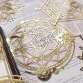 10pcs Astrolabe Material Paper Magic circle Junk Journal Planner Sticker Scrapbooking Vintage Decorative DIY Craft Photo Albums. 