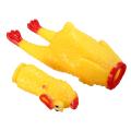 NYT Screaming Shrilling Rubber Chicken Sound Squeeze Chew Toy Relax Squeaker Gift. 