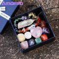 Fake Crystal Set Chakra Stones Healing Set Faux Crystal Gemstones for Positive Energy Fake Gemstone Collection. 