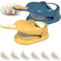 GlobalStar 2 in 1 Dumpling Maker Gujiya, Samosa Maker, Momos Maker Machine, Dumpling Mould for Gujiya Ghughra Making Kitchen Dumpling Puri Maker. 