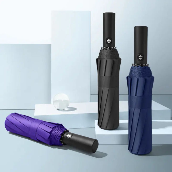 9 Ribs Umbrella Auto Open & Close High Quality Fully Automatic Fold Umbrella For Office,Outdoor & Traveling
