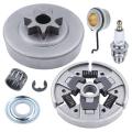 Chainsaw Clutch and Sprocket for Stihl MS310 MS390 029 039 Replacement Parts with Needle Bearing Washer E-Clip Worm Gear. 