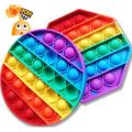Pack Of 2 Silicon Multicolor Push Popit Toy For Kids and Toddlers. 