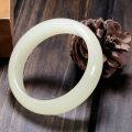 Outer Mongolia Bracelet White Jade Greenish White Jade Bracelet High Imitation Hetian Jade Qinghai Nephrite Special for Stall Gift Factory. 