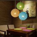 Modern Celling Lamp Light for Bed room Indoor Decoration Rattan Glob Suspension Lamp for Hanging Multicolor. 