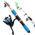 Fishing Rod and Reel Set High Quality Casting Fishing Rods Carbon Ultra Light Rod with Mini Spinning Reels Fishing Tackle Set. 