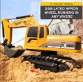 1/24 6CH Diecast Remote Control Digger Excavator RC Construction toys for kids boys. 
