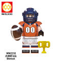 Kids toys Compatible with LEGO building blocks  Foreign Trade Goods WM6133 Assembled Toys   Philadelphia Eagles Football Series Minifigure Building Blocks Bag. 
