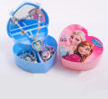 Heart Shape Cute Princess Jewellery Box for Baby Girls Makeup Box with Mirror for Girls. 