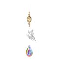 Crystal Windchimes Sun Catcher Silver Butterfly Hanging Pendant Jewelry Rainbow Chase Home Garden Window Curtain Wedding Decora. 