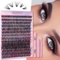 Diy Lash Extension Kit,Cluster Eyelash Extension Kit,Individual Lashes Kit, Lash Glue and Lash Applicator. 