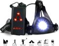ATNK Night Running Light, USB Rechargeable LED Chest Light Waterproof Running Torch with 3 Lighting Modes for Runners, Joggers, Outdoor Sport, Walking, Fishing, Camping, Hiking, Climbing (Black). 
