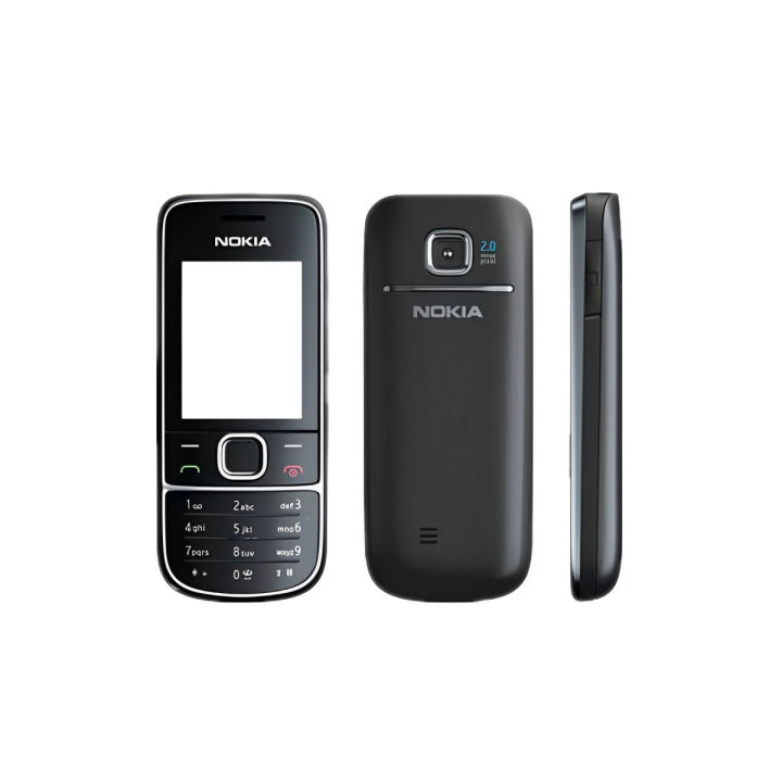 Nokia 2700 Housing (Complete) (Black), Nokia 2700 Front back Complete Housing in Black Color