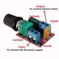 DC Speed ​​Controller 3-35V 12V 24V PWM DC Motor Speed ​​Controller Adjustable Switch LED Fan Dimmer Controller Power Max 90W. 