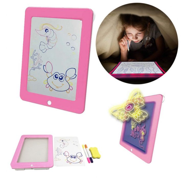 3D%20Magic%20Pad%20LED%20Writing%20Board%20For%20Kids%20Plastic%20Creative%20Art%20Magic%20Board%20With%20Pen%20Brush%20Children%20Clipboard%20Educational%20Set%20-%20Image%204