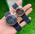 Pack of 2 Couple Pair Rubber Chain Watch | Pair Watches For Couples | Couple Watches | high quality | black Color. 