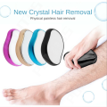 Physical Hair Remover Stone Painless Epilator Reusable Depilation Tool for Leg Hand Crystal Hair Eraser Nanoglass Hair Remover Stone. 