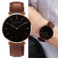 Hannah Martin Men's Watch, Ultra-thin 6.9mm Simple Dial Japanese Movement Fashion Business Quartz Watch, Ideal choice for Gifts. 