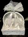 Grey Square Gift Basket with Free grey net Wrap Best for Birthday/Anniversary/Wedding/Gift By Maxify Store. 