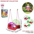 3-in-1 Baby Swing Seat, Toddler Swing, Anti-Flip Snug & Secure Detachable Infants to Teens Kids Swing Seat for Outside Playground. 