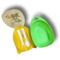 Rocky Lunch Boxes for Kids and Students | Household Cartoon Character Lunchbox with Spoon and Fork | Food Grade, Lightweight, Leakproof, Durable | Perfect for School, Picnic, Travel. 