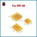 S ROBOT For Raspberry Pi 4B Heat Sink 3pcs Aluminum Heatsink Radiator Cooling Kit Cooler for Raspberry Pi 4 Model B RPI144. 