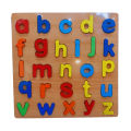 Small ABC Alphabets – Thick Wooden 3D Board Puzzle Size Approx. 20 cm. 