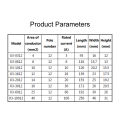 Dual Row 12 Position Plastic Terminal Block Wire Connector Screw Electric Barrier Strip X3-0512 X3-1012 X3-2012 X3-3012 X3-6012. 