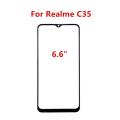 Touch Screen For Realme C55 C53 C33 C11 C12 C30S C20 C21 C25 C35 Front Panel Repair LCD Display Out Glass Repair Part + OCA. 