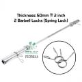 1Pair  50mm Gym Weight Bar Barbell Spring Collar Clip Dumbbell Lock Clamp Tool. 