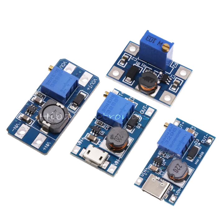 DC-DC Step-Up Power Module Micro TYPE-C USB Input Voltage Converter 2A Boost Pressure Plate Adjustable SX1308 MT3608 For Arduino