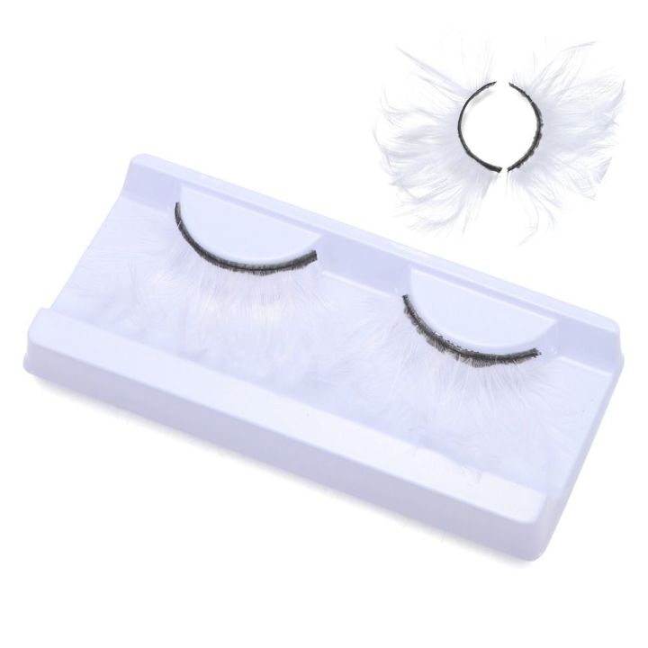Dramatic Eyelash Extension Feather Eyelashes Extra Long Feather False Lashes Green Masquerade