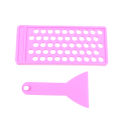hole red tube filling mold diy lip balm gloss making kit wax pouring tray scraper set 5g mouth filling tray 50. 
