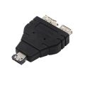Wholesale Power Esata To Esata + USB Combo Splitter Converter Adapter Connector Hard Disk Cable Dual Port Converters Universal. 