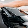 (91x100 cm) Black Tint Glass Paper for Cars. 