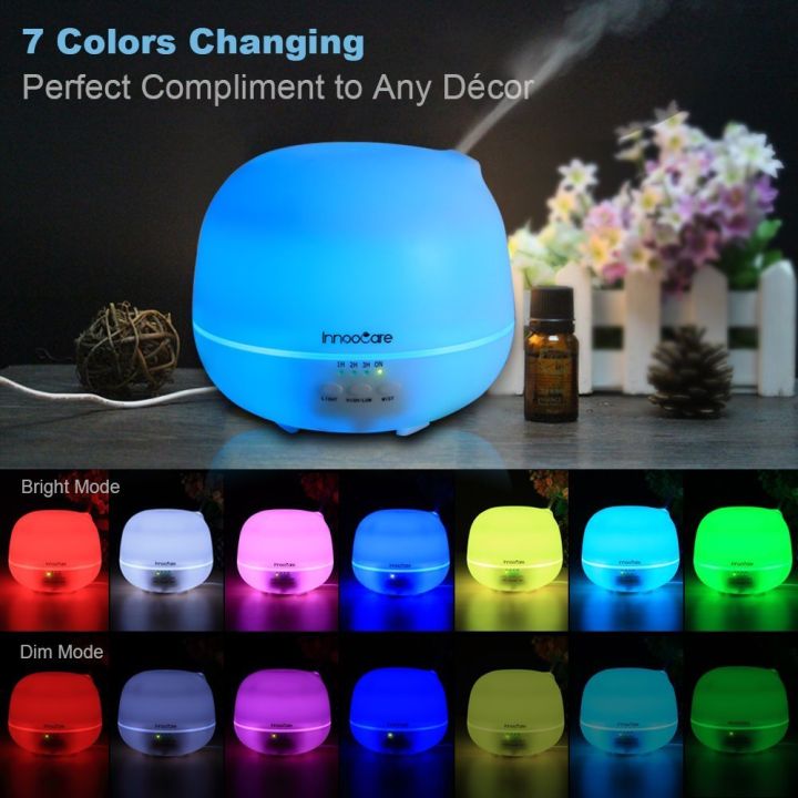 InnooCare%20Essential%20Oil%20Aromatherapy%20Ultrasonic%20CoolMist%20Diffuser%20with%207%20Color%20Changing%20LEDs%20and%204%20Timer%20Settings%20-%20500ml%20-%20Image%203