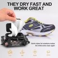 Shoe Wipes, Premium Sneaker Cleaner, Sneaker Cleaner Wipes, Travel-Friendly, Disposable Shoe Cleaning Wipes, White Shoe Cleaner, Textured Shoe Cleaner Wipes 80Pcs. 