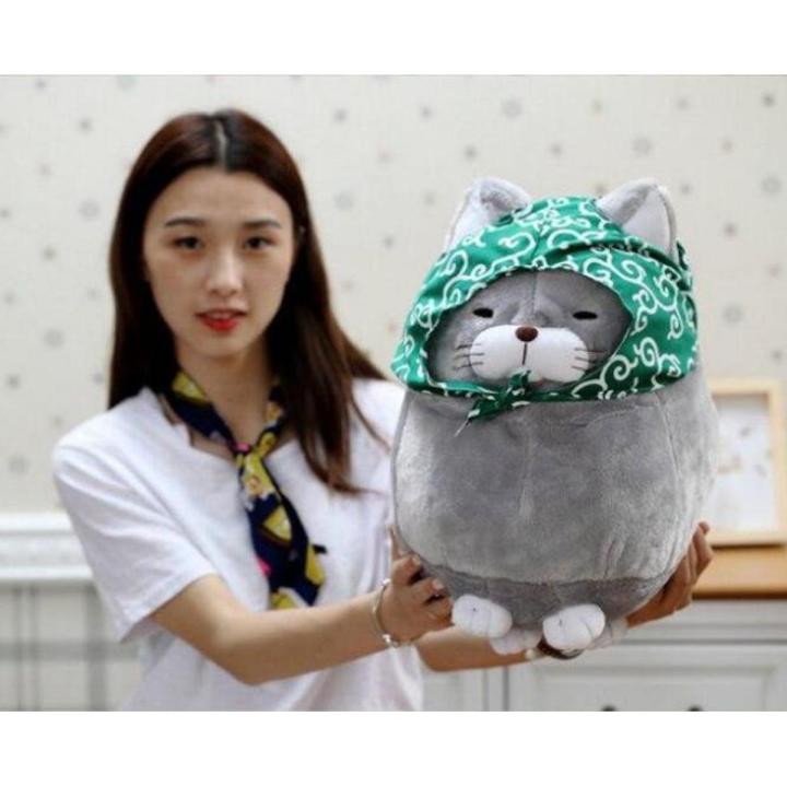 30cm Kawaii Fat Cat Plush Toys Bread Blessing Big Face Cat Stuffed Cute Animal Birthday Gift For Children Kids Toys